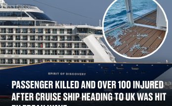 Passenger killed and over 100 injured after cruise ship heading to UK was hit by freak wave