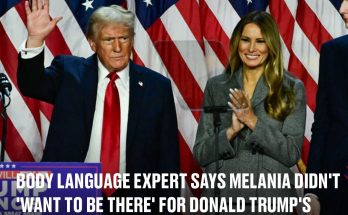 Body language expert says Melania didn't 'want to be there' for Donald Trump's victory speech